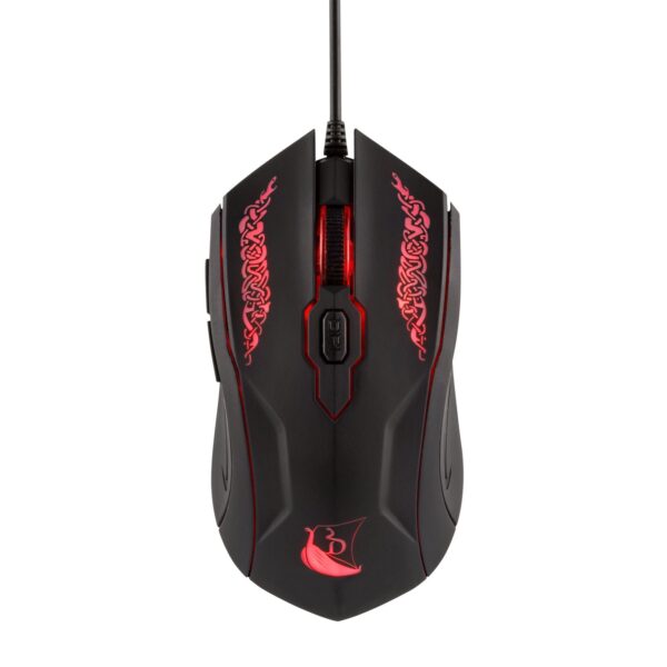 Souris Gaming Drakkar Shaman Filaire Noir et Rouge