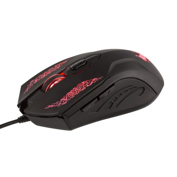 Souris Gaming Drakkar Shaman Filaire Noir et Rouge