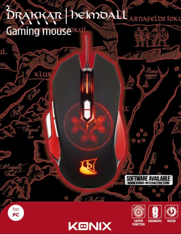 Souris Gamer RGB Heimdall Filaire - Drakkar notice