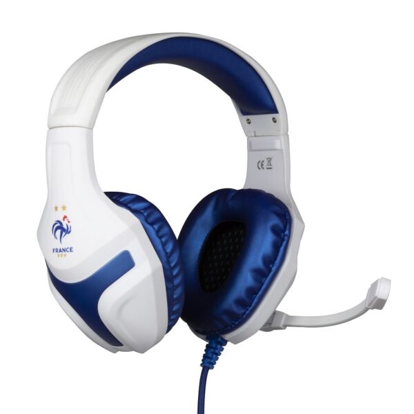 Casque Gaming FFF Filaire - Blanc et Bleu