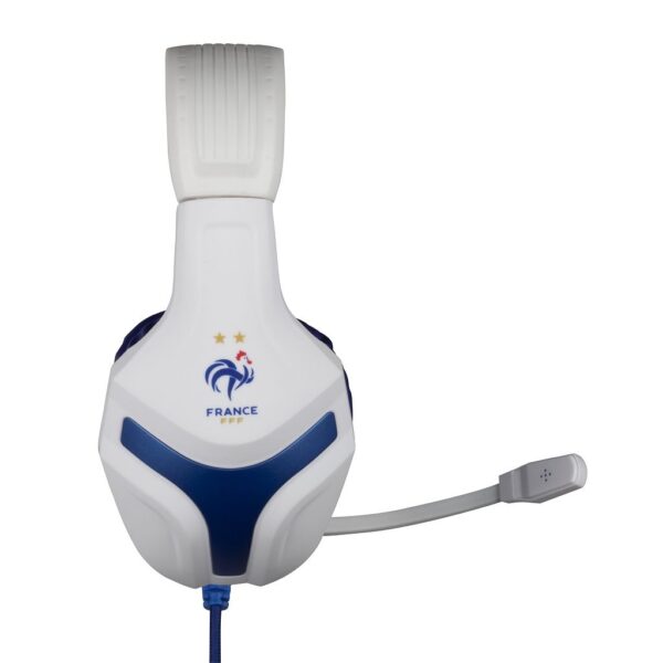 Casque Gaming FFF Filaire - Blanc et Bleu