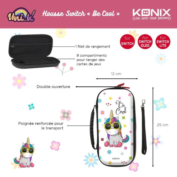 Housse Switch Licorne BeCool Blanche notice