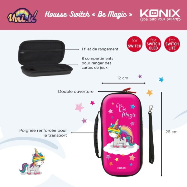 Housse Switch Licorne BeMagic Rose notice