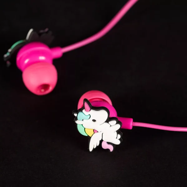 Écouteurs Gaming Licorne Rose - Filaires