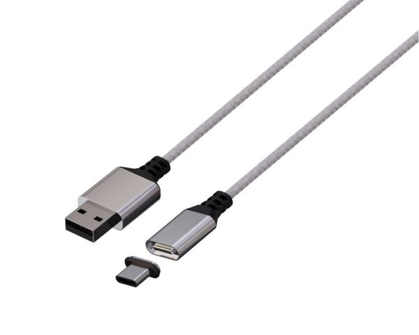 Câble USB-C Magnétique Blanc Mythics Charge Rapide 3 m