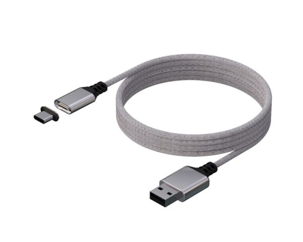 Câble USB-C Magnétique Blanc Mythics Charge Rapide 3 m