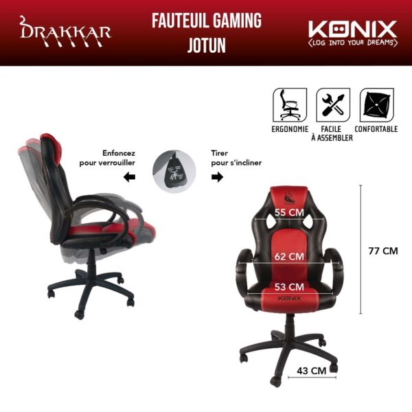 Chaise Gaming Drakkar Jötun descriptif