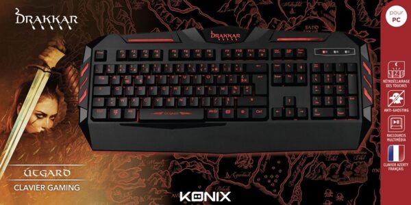 Clavier Gamer Drakkar Utgard Filaire à Membranes