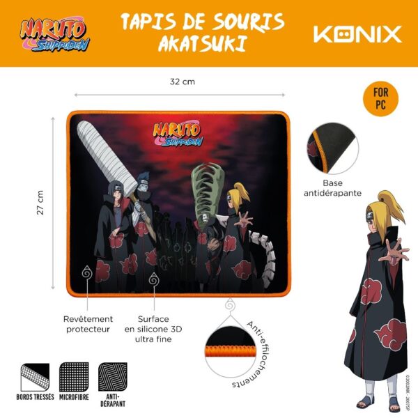 Tapis de Souris Naruto Akatsuki notice