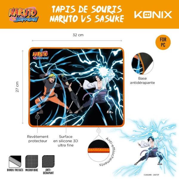 Tapis de Souris Naruto Sasuke - notice