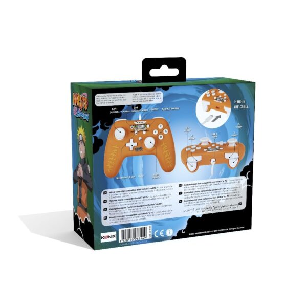 Manette Switch Naruto Orange Filaire boîte arrière