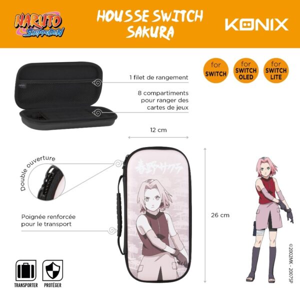 Housse Switch Naruto Sakura notice