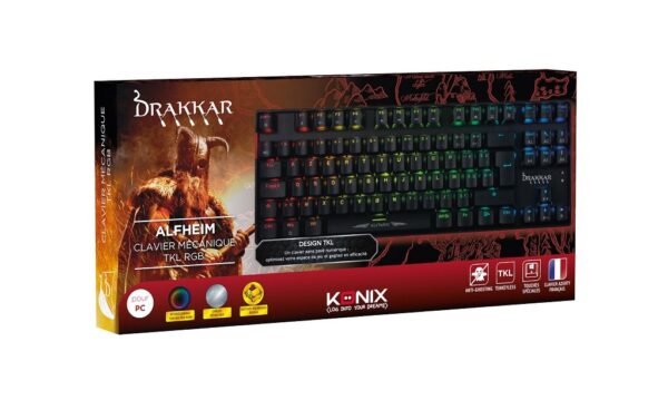 Clavier Gamer TKL Alfheim - Filaire Mécanique - RGB - Drakkar boîte avant