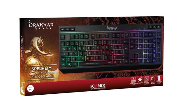 Clavier Gamer Drakkar Spelheim Filaire à Membranes boîte avant