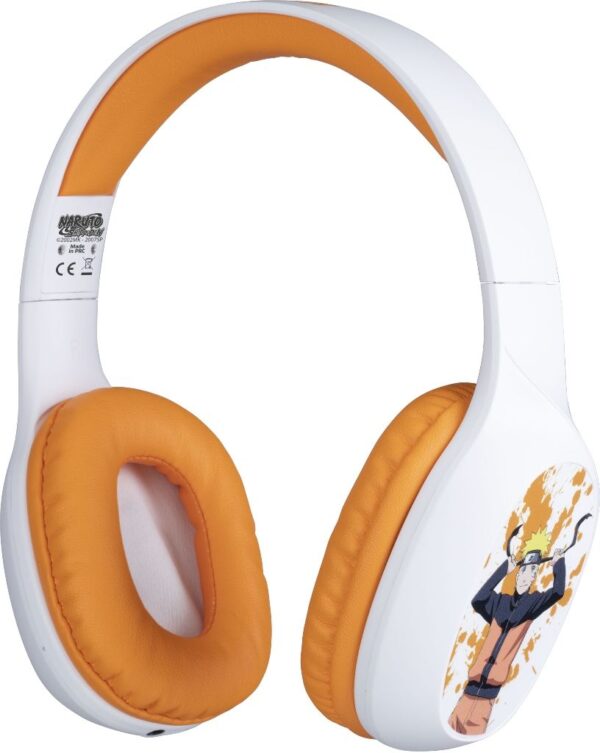 Casque Bluetooth Naruto Blanc et Orange