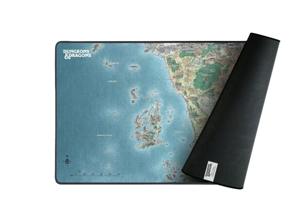 Tapis de souris XL Dungeons & Dragons - 80 x 46 cm - Faerûn Map