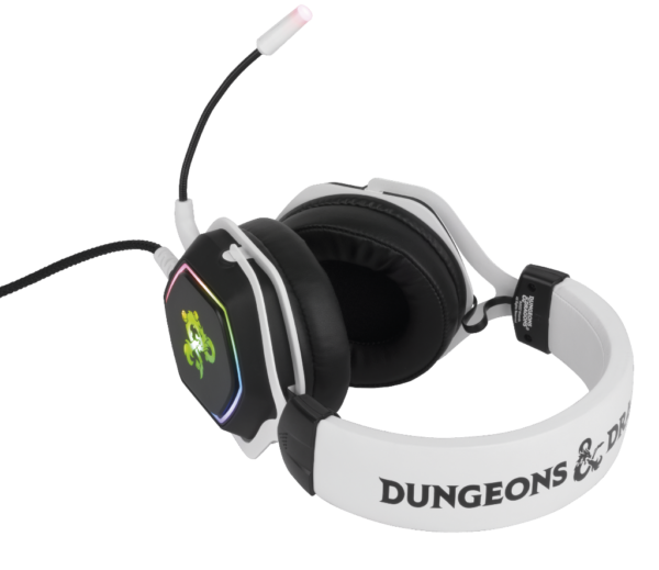 Casque 7.1 Dungeons & Dragons Filaire PC blanc et noir