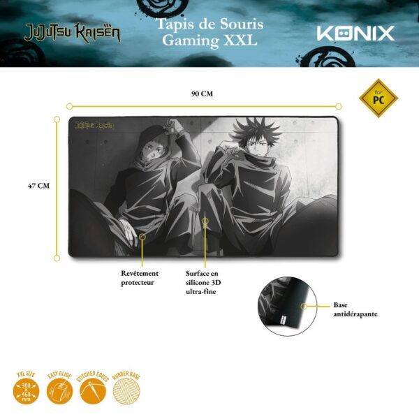 Tapis de souris XXL Jujutsu Kaisen - 90 x 46 cm notice