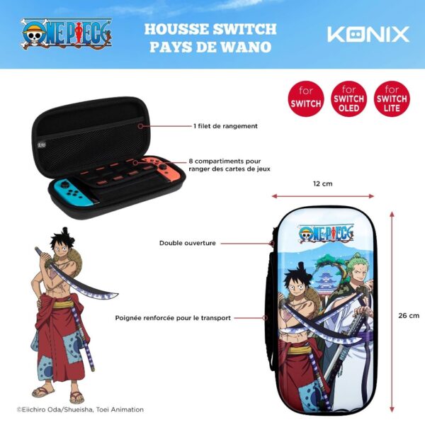 Housse Switch Zoro et Luffy Wano One Piece notice