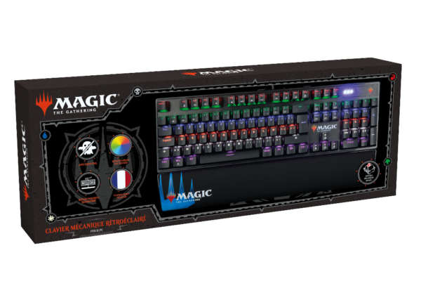 Clavier Gamer Mécanique Magic The Gathering - RGB - AZERTY - boîte avant