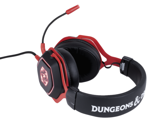 Casque 7.1 Dungeons & Dragons Filaire PC noir et rouge