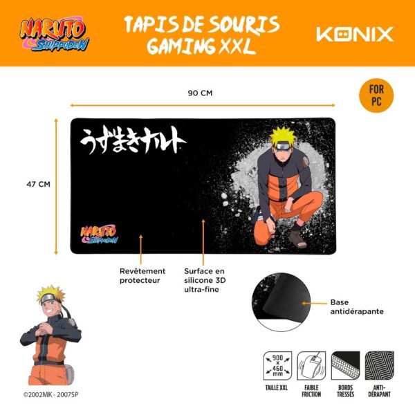 Tapis de souris Naruto XXL notice