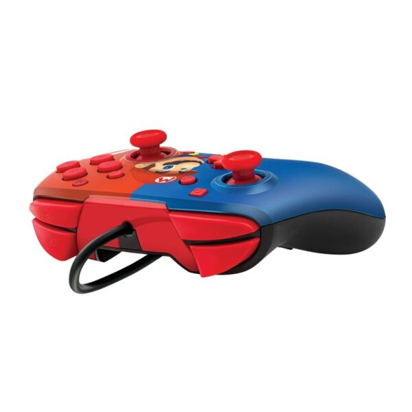 Manette Switch Mario PDP Filaire Bleu et Rouge