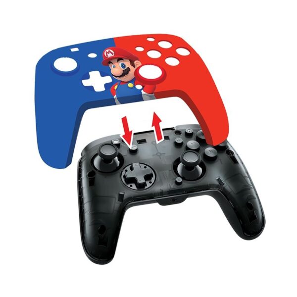 Manette Switch Mario PDP Filaire Bleu et Rouge