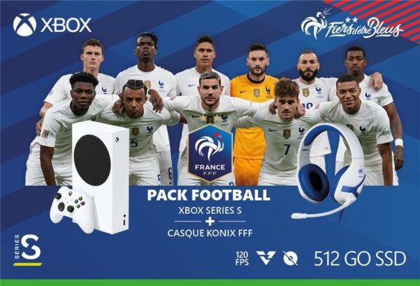 Pack Xbox Series S Blanc 512 GB + Casque Équipe de France - FFF