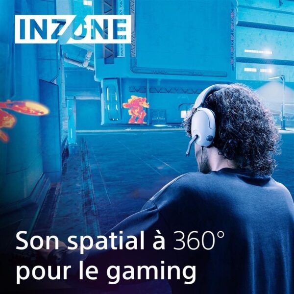 Casque Sony INZONE H3 son spatial 360°