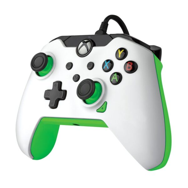 Manette Xbox White Filaire - PDP Gaming - Neon White