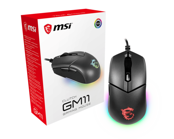 Souris MSI Clutch GM11 - Noire - boîte