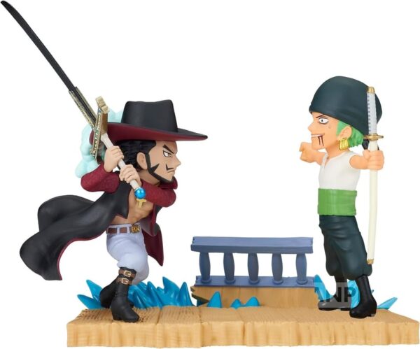 Figurine Zoro VS Mihawk 7cm