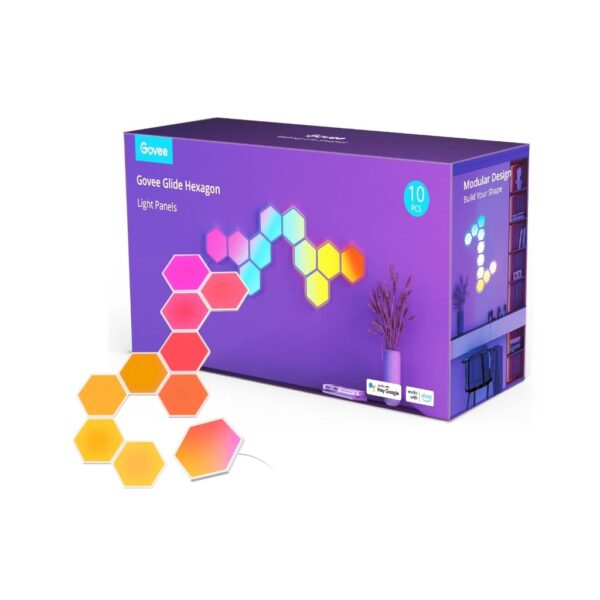 Panneaux d'éclairage hexagone RGB - Govee Glide Hexa - boîte