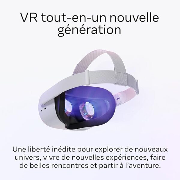 META Quest 2 128GB - Casque de Réalité Virtuelle