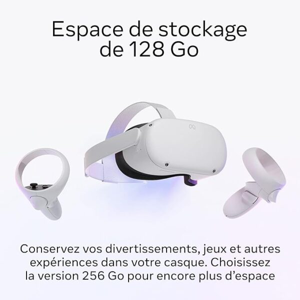 META Quest 2 128GB - Casque de Réalité Virtuelle