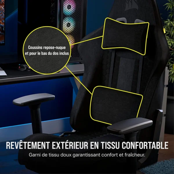 Fauteuil Gaming Corsair TC100 Relaxed