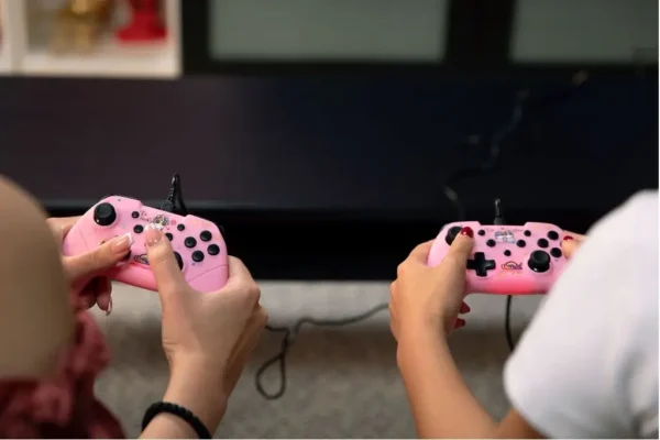 Manette Switch Licorne Rose