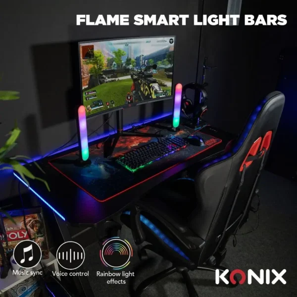 Barres LED Gaming Flame RGBIC - Konix