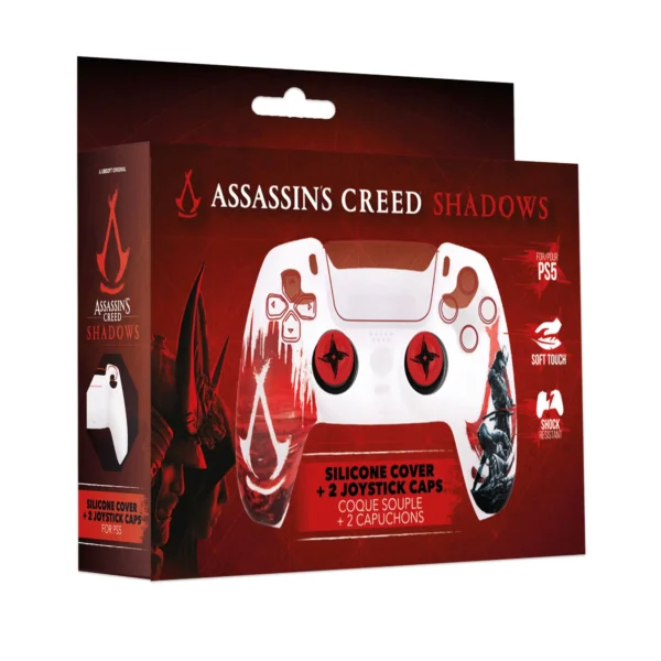 Coque DualSense Assasin's Creed Shadows - Silicone Blanc - Boîte